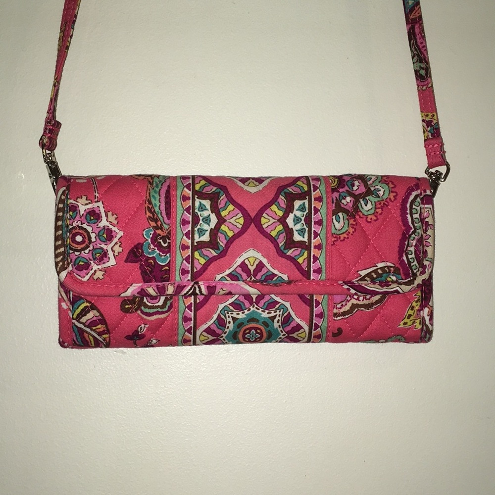 Vera Bradley Detachable Cross Body Wallet